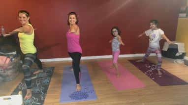 Monday night Yoga with the girls